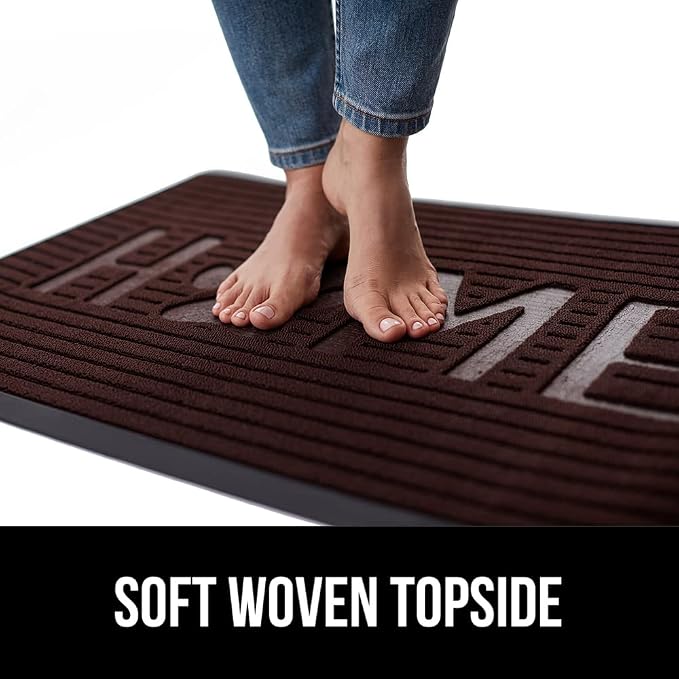 GORILLA GRIP 100% Waterproof All-Season WeatherMAX Doormat US Designed Natural - Image 7