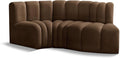 Meridian Furniture 103Brown-S3D Arc Collection Modern | Contemporary Modular by MeridianFurniture
