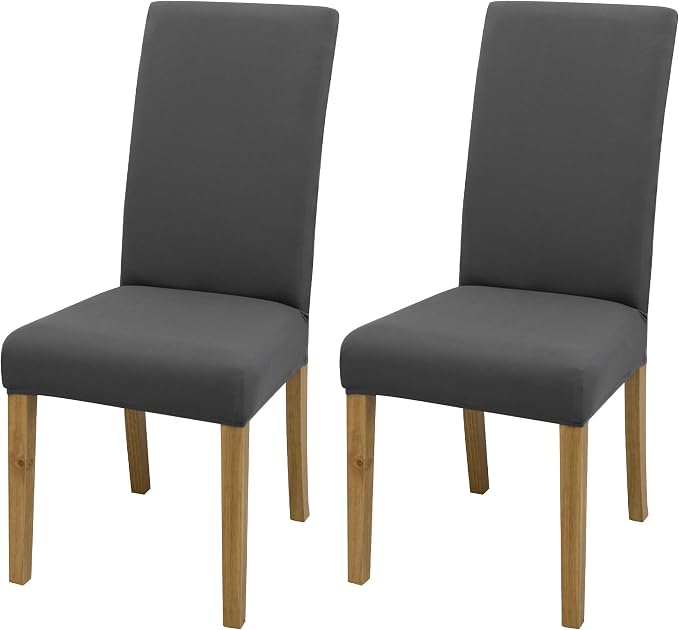 BIETYONE Stretch Dining Chair Covers Set of 2, Soft Removable Washable Kitchen by BIETYONE
