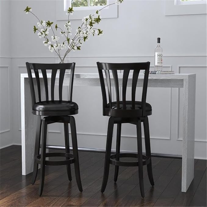 Hillsdale Savana Wood Bar Height Kitchen Stool, 29.5" High - Image 5