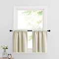 RYB HOME Cafe Curtains 24 inch Length, RV Curtains by RYBHOME