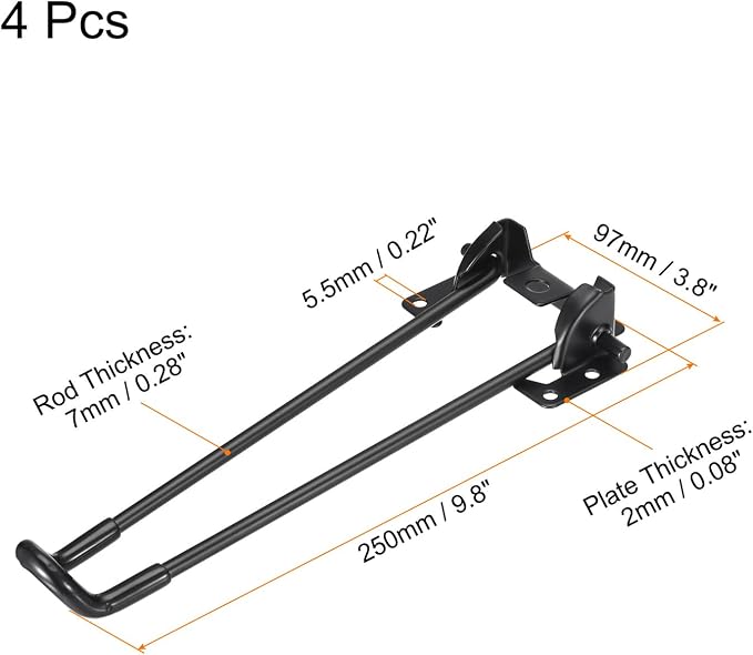uxcell Folding Table Legs - Image 2