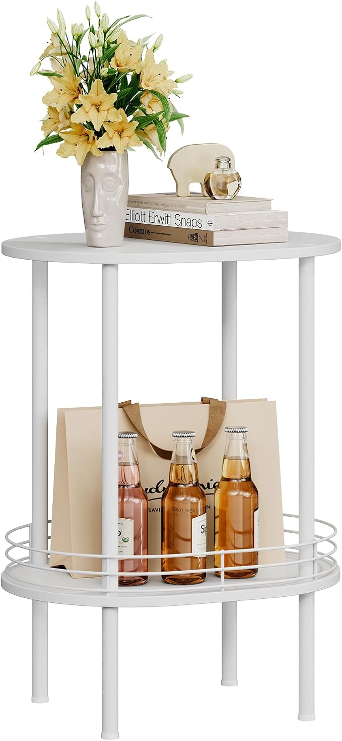 Small Modern Oval Side Table - Image 8