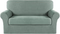 Turquoize Stretch Sofa Slipcover 2 Pieces Sofa Cover Couch Cover by Turquoize