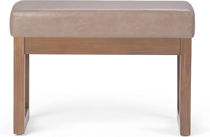 SIMPLIHOME Milltown Small Ottoman Bench - Image 4