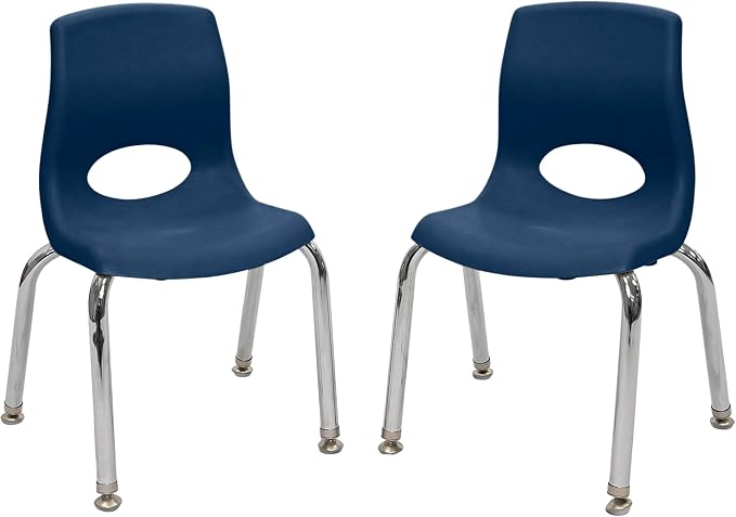 Children’s Factory MyPosture Plus 8" Chair, 2 Pack, Stackable Ergonomic Seating by Angeles