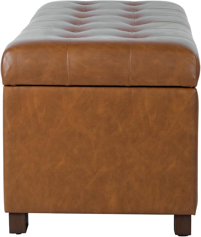 HomePop Large Tufted Storage Bench - Image 9