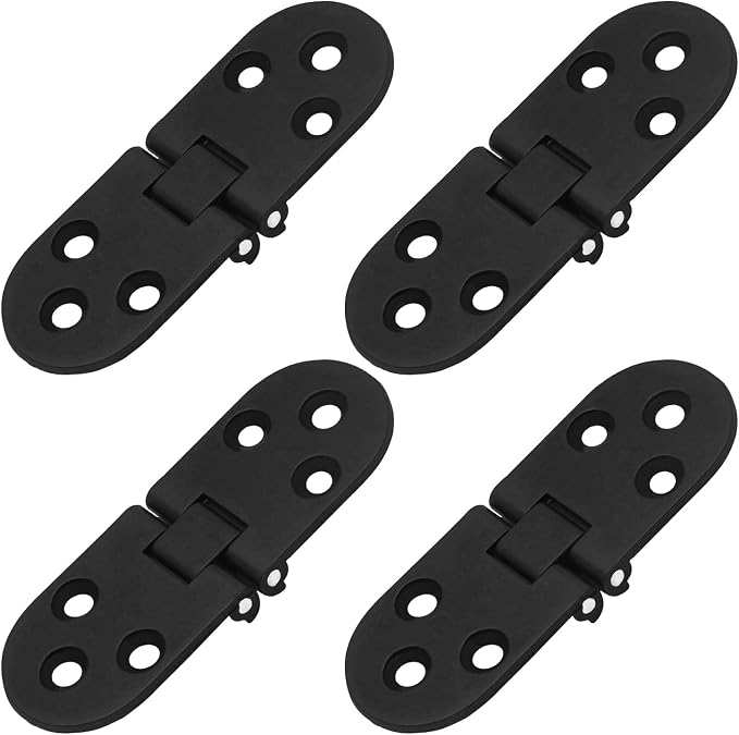 Piutouyar 4PCS Butler Tray Heavy Duty Folding Flip Top Hinge 180 Degree Round by Piutouyar