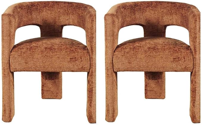 Jofran Gwen Jacquard Upholstered Accent Chair, Modern Luxury Plush Sculptural by Jofran+Inc.