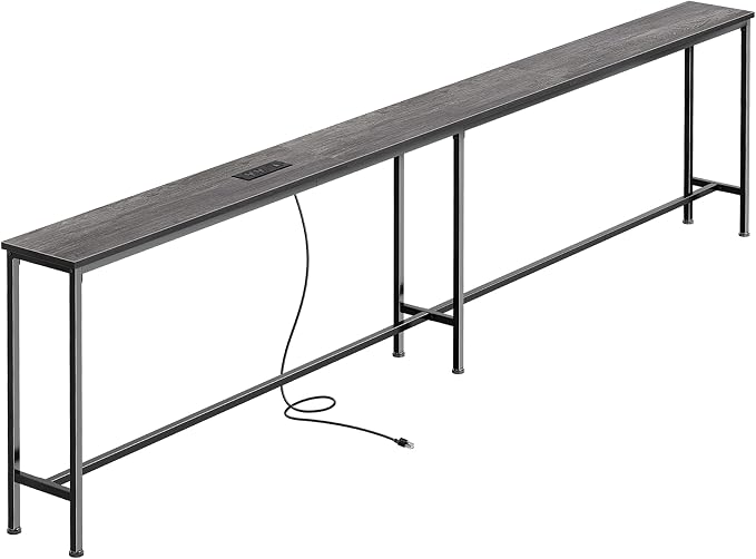 SUPERJARE 102.4 Inch Sofa Table by SUPERJARE
