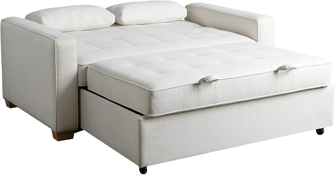 Serta Ainsley 66.5" Convertible Sleeper Loveseat, Full Size, Dreamcoil Comfort - Image 9