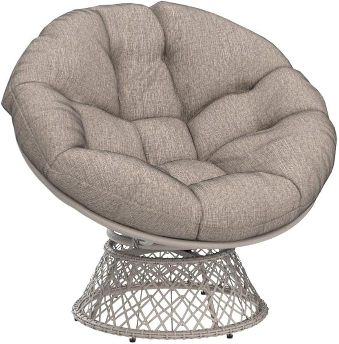 Bme 40" Ergonomic Wicker Papasan Chair - Image 4