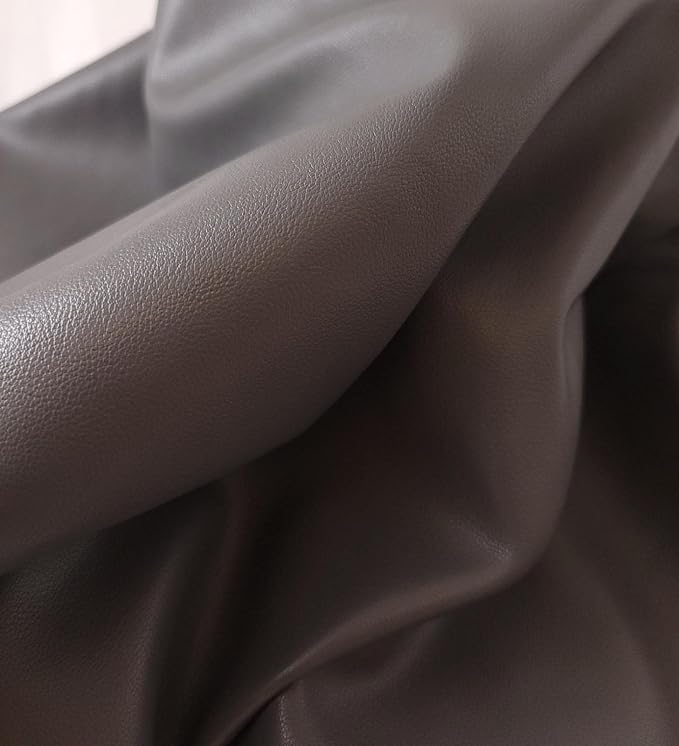 NAT Leathers | Gray Soft Faux Vegan Leather PU {Peta Approved Vegan} | 5 Yards - Image 6