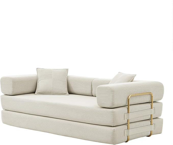 HANXIN 78 Inch Convertible Sleeper Sofa Bed, Folding Floor Mattress Couch - Image 6