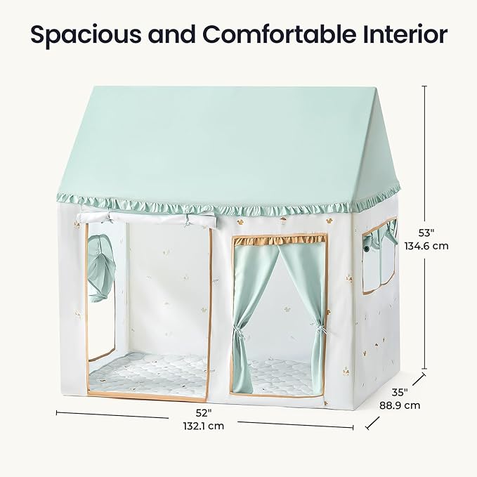 Tiny Land Kids Tent with Printed Mat, Kids Play Tent - Image 6