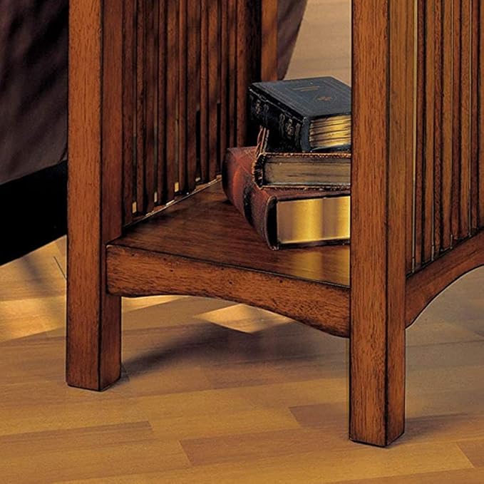 William's Home Furnishing Valencia IV End/Side/Nesting Tables, Antique Oak - Image 4