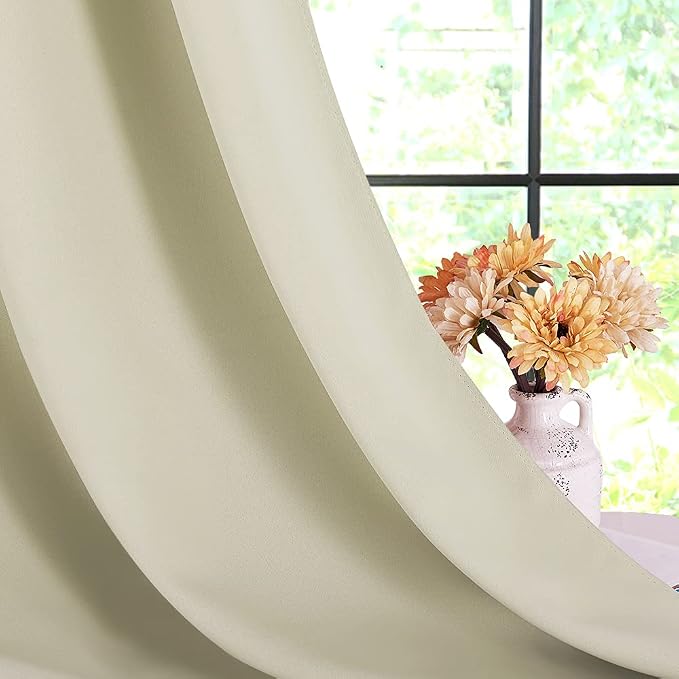 NICETOWN Thermal Room Darkening Draperies Curtains, Thermal Insulated Grommet - Image 5