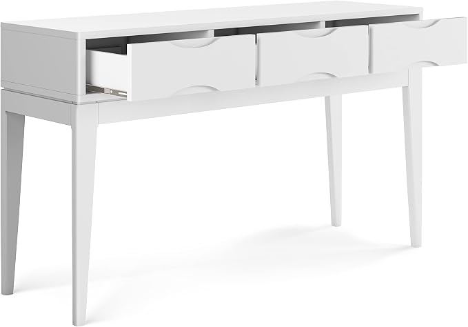 SIMPLIHOME Harper SOLID HARDWOOD 54 Inch Wide Mid Century Modern Console Sofa - Image 4