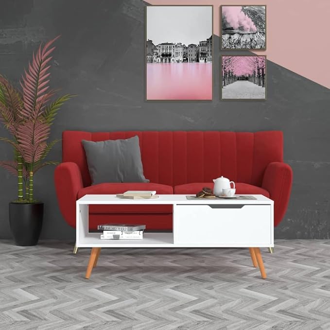 vidaXL Scandinavian Style Coffee Table - Image 2