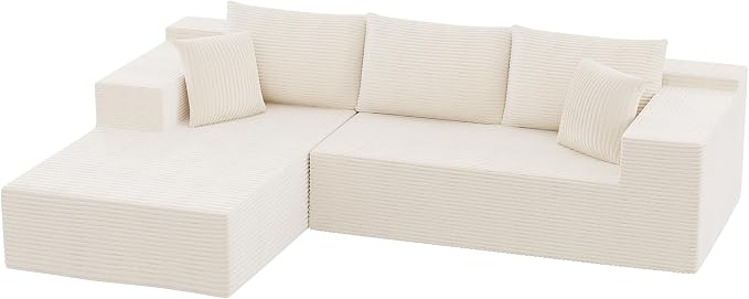 Homall 108" Modular Sectional Sofa, Boneless Couch - Image 9