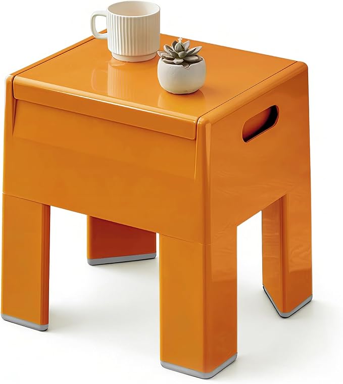 Nightstand Bedside Table with Storage Space, Dorm and Small Spaces, Easy by Permory