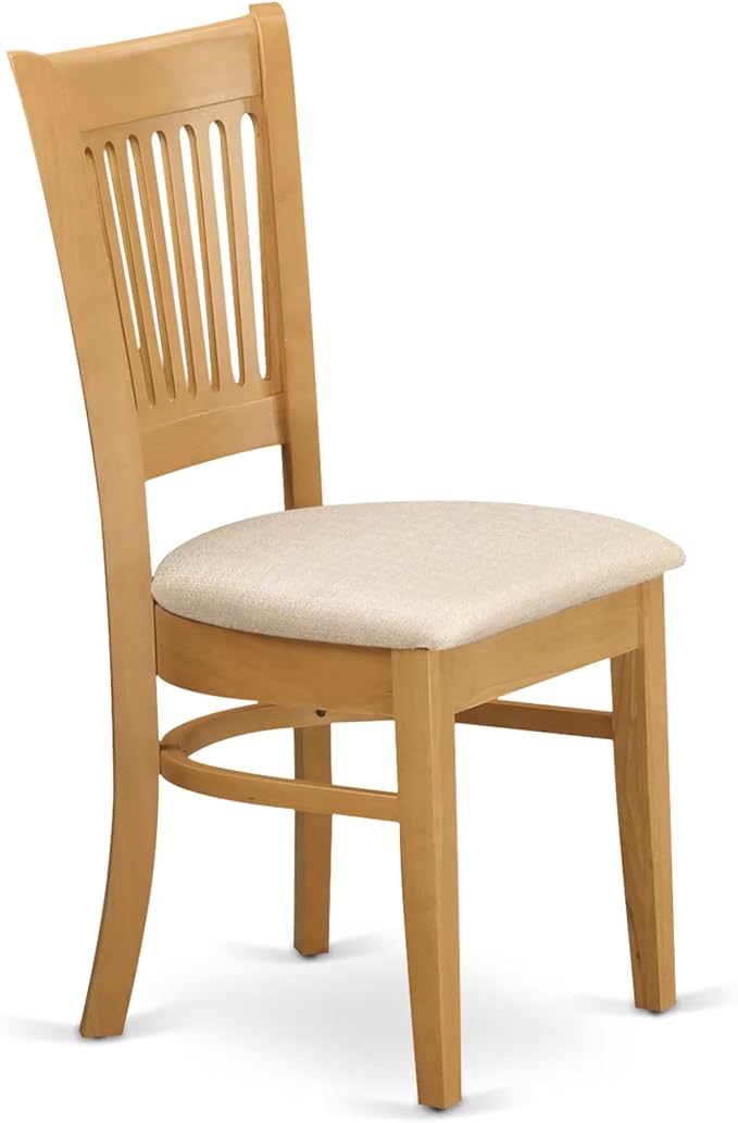 East West Furniture ANVA5-OAK-C 5 Piece Dining Room Furniture Set Includes a - Image 5