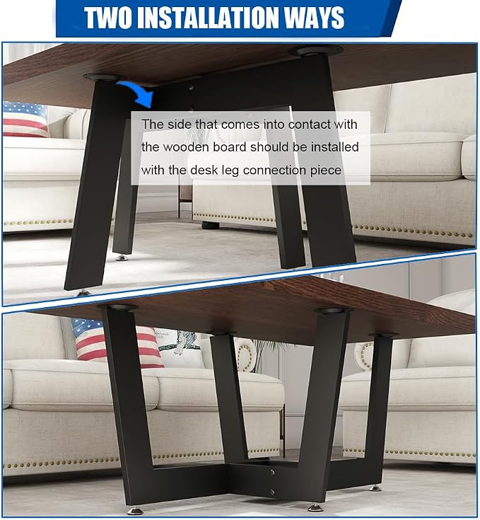 KaKaBB Metal Coffee Table Legs, 18 Inch Coffee Table Base, Furniture Legs - Image 3