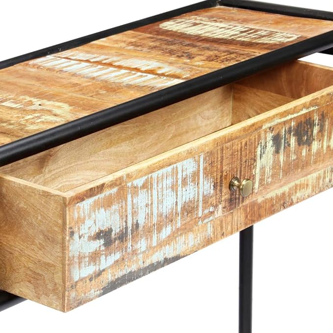 Console Table 46.5"x11.8"x29.5" Solid Reclaimed Wood, End Tables, Accent Tables - Image 8