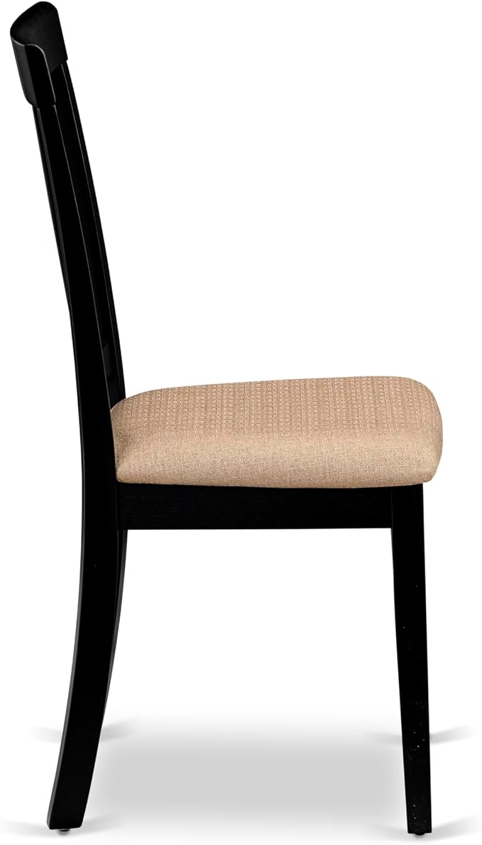 East West Furniture ANC-BLK-C Antique Dining Chairs - Image 6