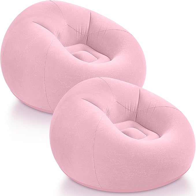 Realspring Inflatable Bean Bag Chairs Outdoor Blow up Camping Chairs Inflatable by Realspring