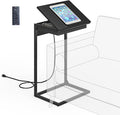 sthmec C Shaped End Table with Charging Station, 45° Tiltable Adjustable Flip by Unknown
