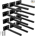LEOPO 12-Pack 10 inch Floating Shelf Brackets, Hidden Shelf Bracket by FinestHomeDecor
