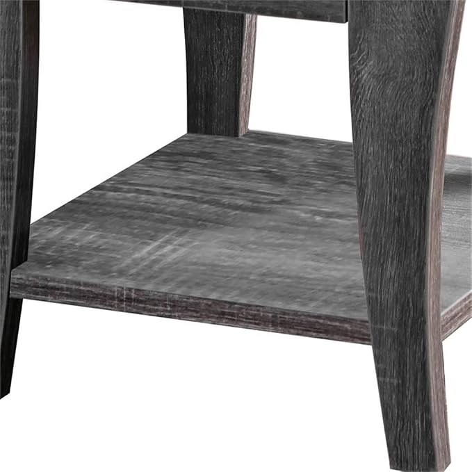 Furniture of America Ami Transitional Wood Storage End Table in Gray - Image 7