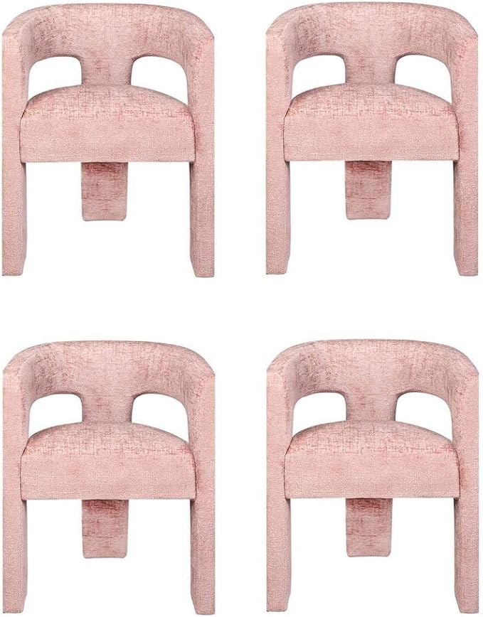 Jofran Gwen Jacquard Upholstered Accent Chair, Modern Luxury Plush Sculptural by Jofran+Inc.