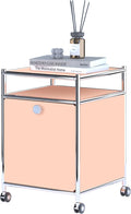 Matte Storage Cart with Flap Door, Large Capacity Storage Cart with Detachable by SIMPLINK