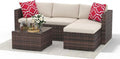 5-Piece Outdoor Sectional Sofa Set, Outdoor Patio Set Sectional Sofa, by Garvee