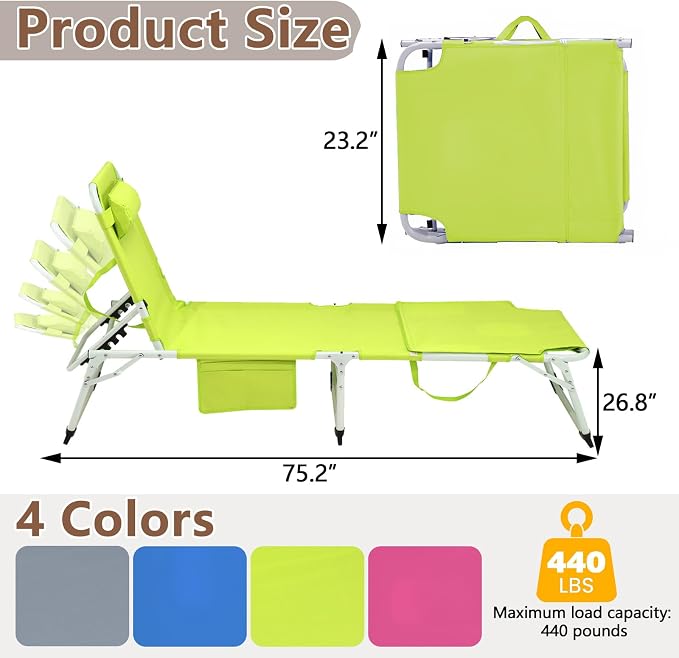 3-in-1 Heavy Duty Tanning Chair - Image 2