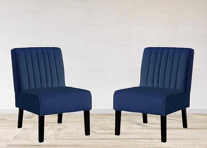 Container Furniture Direct Reese Mid Century Modern Accent Chairs Set of 2 - Image 10