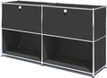 Metal Sideboard with 2 Flap Doors, DIY Modern Home Furnishing, Foyer by SIMPLINK