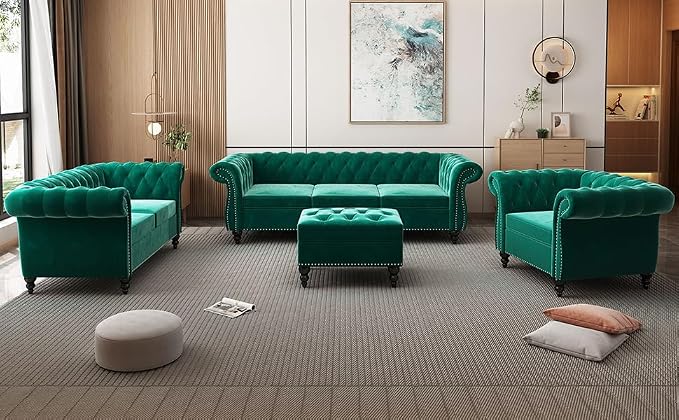 AVZEAR Living Room Accent Chair, Upholstered Sofa Chair Single Sofa Chair - Image 4
