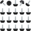 Zorfeter 30 Pcs Screw in Threaded Furniture Adjustable Levelers, M6 Leveling by Zorfeter