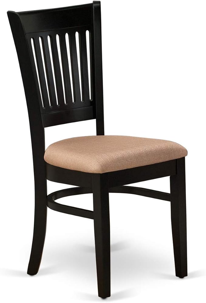 East West Furniture ANVA3-BLK-C 3 Piece Modern Dining Table Set Contains a - Image 7