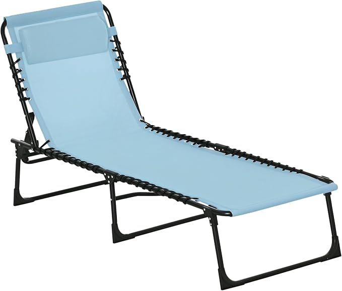 Outsunny Folding Chaise Lounge Chair, Patio Sun Tanning Chair, Outdoor Chaise by Outsunny