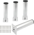 Set of 4 Aluminum Alloy Furniture Legs 7 Inch Height, 1.5 Inch Diameter by Kyuionty