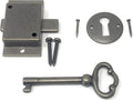 Metal Magery Small Antique Brass Flush Mount Lock by METAL+MAGERY