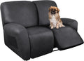 ANARACHON Loveseat Recliner Cover Leather Look Recliner Loveseat Covers by ANARACHON