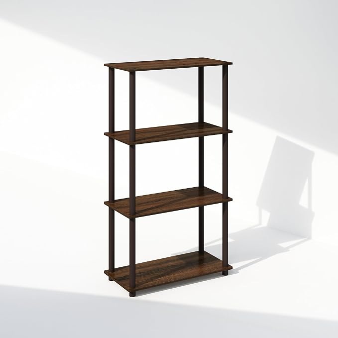 Furinno Turn-N-Tube Book Shelf, 4-Tier Bookshelf, Bookcase - Image 6