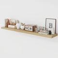 Acovy 55 Inch Floating Shelves, 9.3" Deep Floating Shelf Wall Mounted, Rustic by Acovy