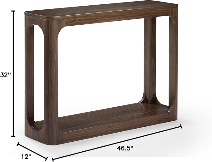 Plank+Beam Forma Console Table, 46 Inch, Solid Wood Sofa Table, Entryway Table - Image 2