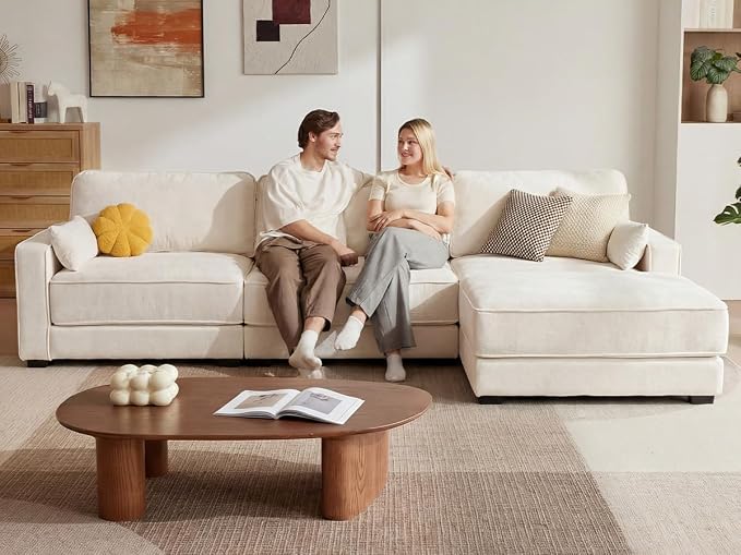 Vipbear 120" Oversized Modular Sectional Sofa, L Shaped Couch Set - Image 3